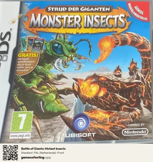 Battle of Giants: Mutant Insects Nintendo DS, Netherlands box front