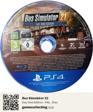 Bus Simulator 21 PlayStation 4, PAL disc