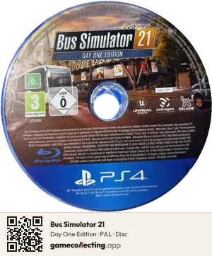 Bus Simulator 21 PlayStation 4, PAL disc
