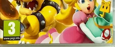 Super Mario Party Jamboree, the PEGI square on its front