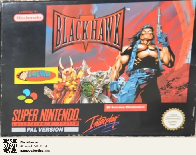 Blackthorne Super Nintendo Entertainment System, PAL box front