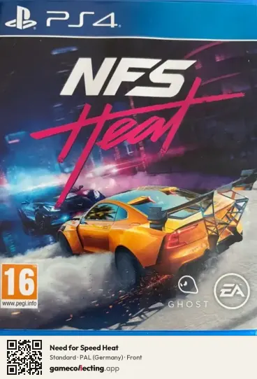 Need for Speed Heat PlayStation 4, Germany box front