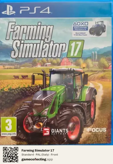 Farming Simulator 17 PlayStation 4, Italy box front
