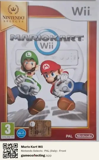 Mario Kart Wii Nintendo Wii, Italy box front