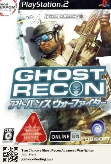 Tom Clancy's Ghost Recon Advanced Warfighter PlayStation 2, Asia box front