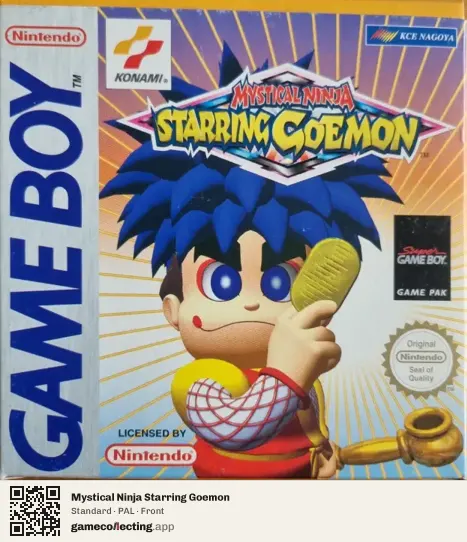 Mystical Ninja Starring Goemon Game Boy, PAL box front