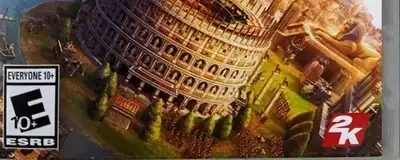 Sid Meier's Civilization VI, the ESRB box on its front