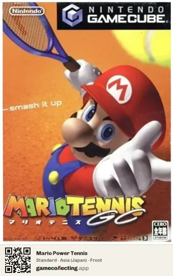 Mario Power Tennis Nintendo GameCube, Asia box front