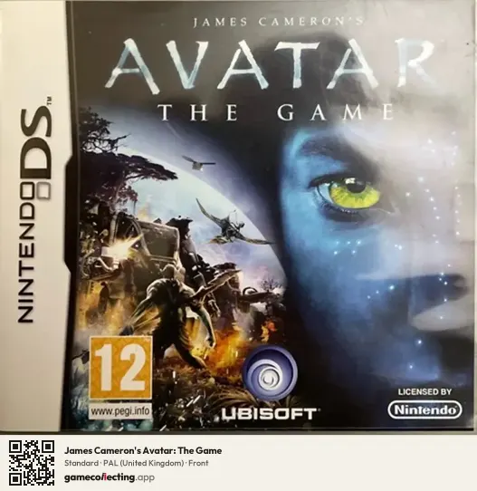 James Cameron's Avatar: The Game Nintendo DS, United Kingdom box front