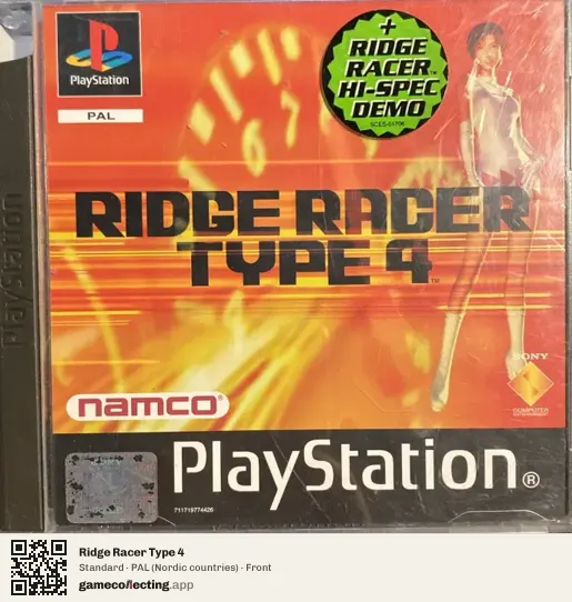 Ridge Racer Type 4 PlayStation, Nordic countries box front