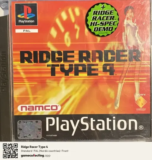 Ridge Racer Type 4 PlayStation, Nordic countries box front