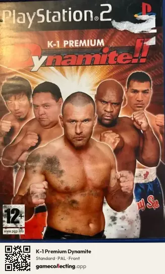K-1 Premium Dynamite PlayStation 2, PAL box front