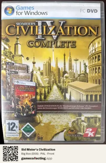 Sid Meier's Civilization Computer, PAL box front
