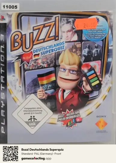Buzz! Deutschlands Superquiz PlayStation 3, Germany box front