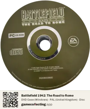 Battlefield 1942: The Road to Rome Computer, PAL disc