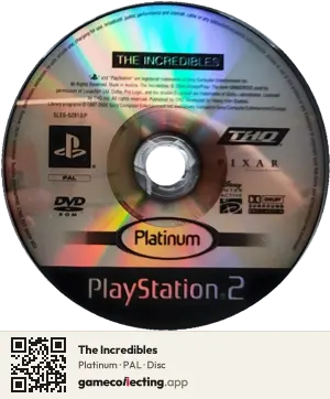 The Incredibles PlayStation 2, PAL disc