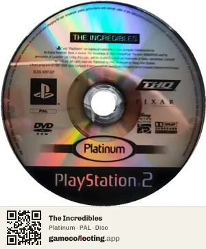 The Incredibles PlayStation 2, PAL disc