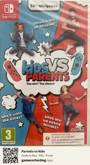 Parents vs Kids Nintendo Switch, PAL box front