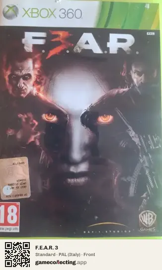 F.E.A.R. 3 Xbox 360, Italy box front