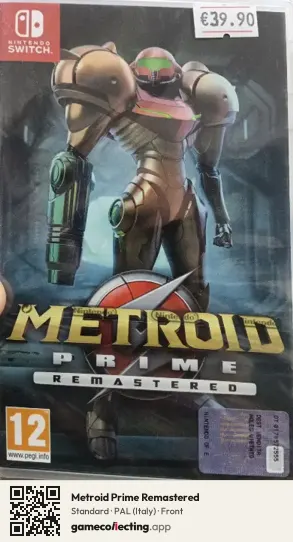 Metroid Prime Remastered Nintendo Switch, Italy box front
