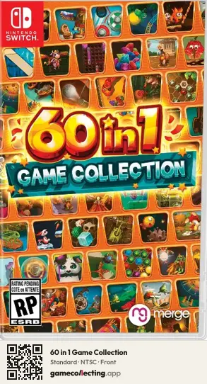 60 in 1 Game Collection Nintendo Switch, NTSC box front