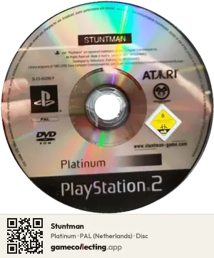 Stuntman PlayStation 2, PAL disc