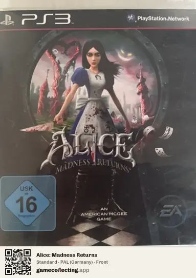 Alice: Madness Returns PlayStation 3, Germany box front