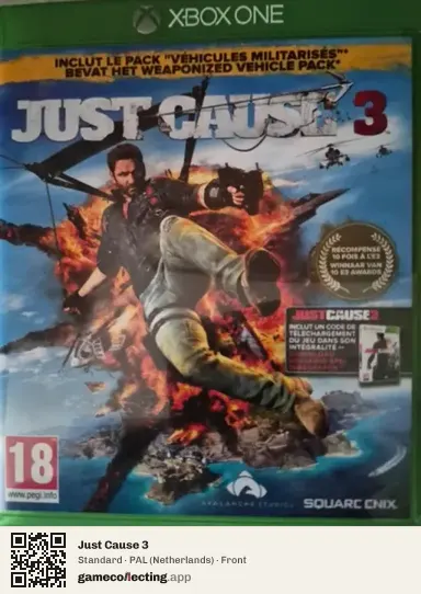 Just Cause 3 Xbox One, Netherlands box front