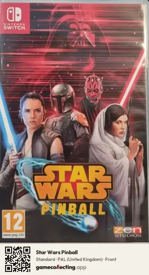 Star Wars Pinball Nintendo Switch, United Kingdom box front