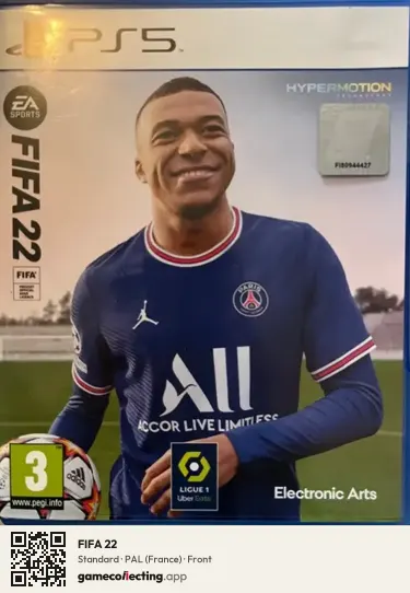 FIFA 22 PlayStation 5, France box front