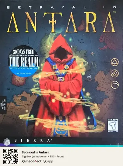 Betrayal in Antara Computer, NTSC box front