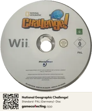 National Geographic Challenge! Nintendo Wii, PAL disc