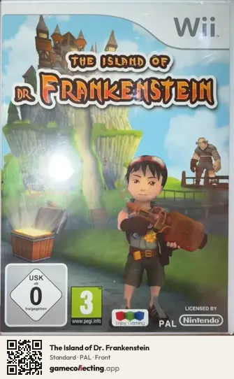 The Island of Dr. Frankenstein Nintendo Wii, PAL box front