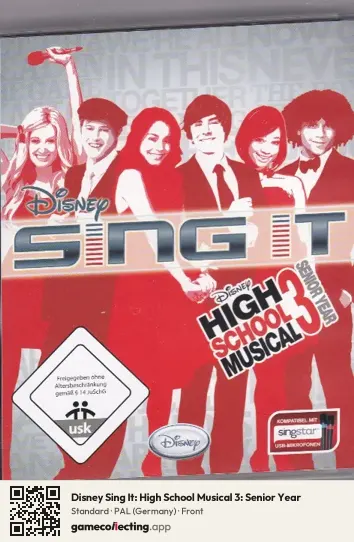 Disney Sing It: High School Musical 3: Senior Year PlayStation 3, Germany box front