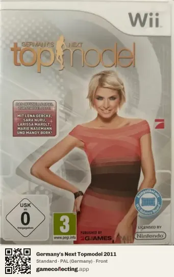Germany's Next Topmodel 2011 Nintendo Wii, Germany box front
