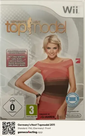 Germany's Next Topmodel 2011 Nintendo Wii, Germany box front