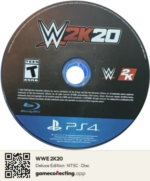WWE 2K20 PlayStation 4, NTSC disc