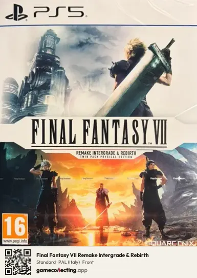 Final Fantasy VII Remake Intergrade & Rebirth PlayStation 5, Italy box front