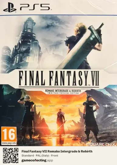 Final Fantasy VII Remake Intergrade & Rebirth PlayStation 5, Italy box front