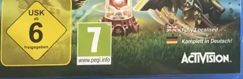Skylanders: Imaginators, the USK square on its front
