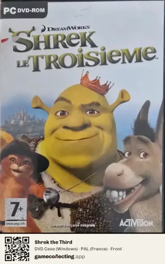 Shrek the Third Computer, France box front