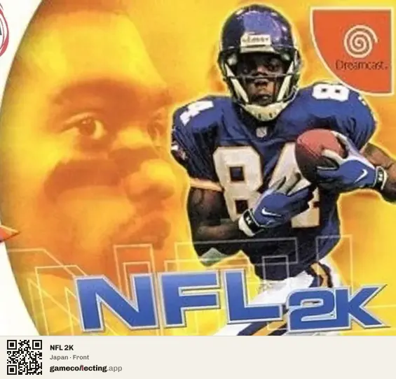 NFL 2K Sega Dreamcast, Japan box front