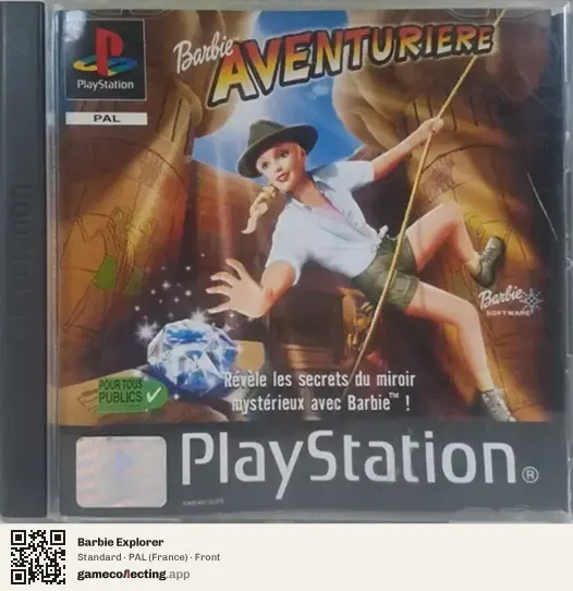 Barbie Explorer PlayStation, France box front