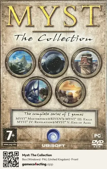 Myst: The Collection Computer, United Kingdom box front