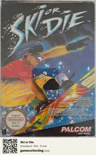 Ski or Die Nintendo Entertainment System, PAL box front