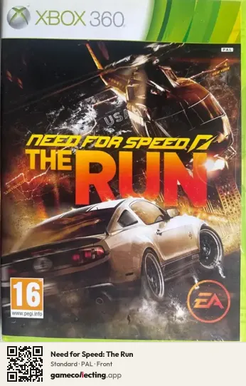 Need for Speed: The Run Xbox 360, PAL box front