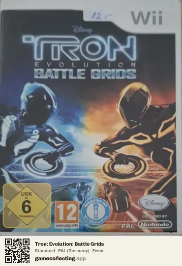 Tron: Evolution: Battle Grids Nintendo Wii, Germany box front