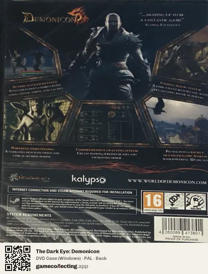 The Dark Eye: Demonicon Computer, PAL box back