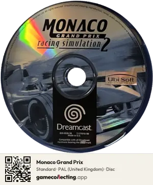 Monaco Grand Prix Sega Dreamcast, PAL disc