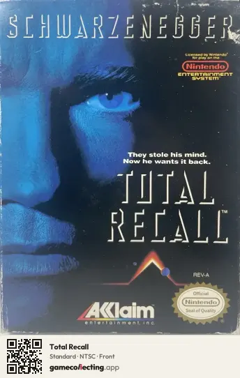 Total Recall Nintendo Entertainment System, NTSC box front